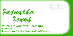 hajnalka kempf business card